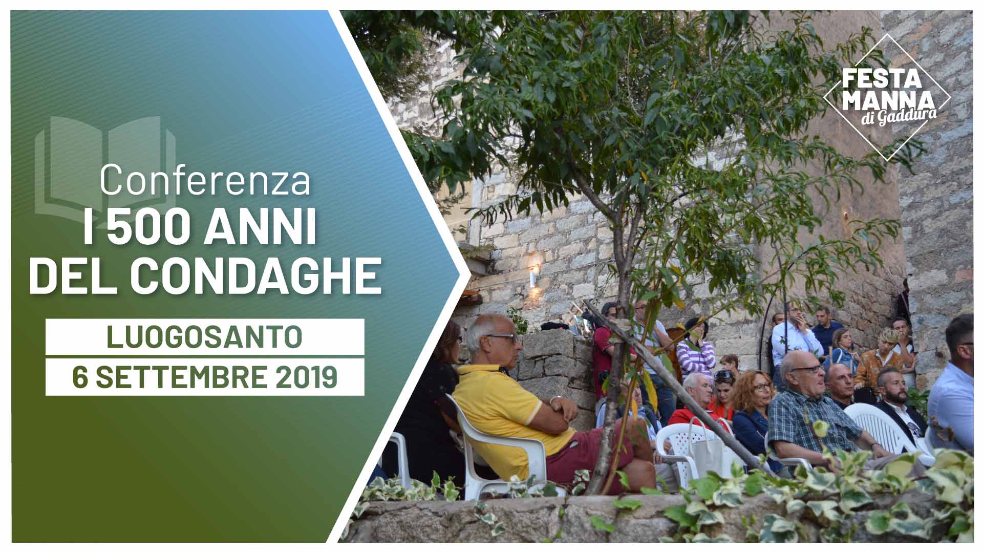 1519-2019: 500 years of the Condaghe of Luogosanto, conference with Graziano Fois, Mauro Maxia and Fabio Pinna | Festa Manna di Gaddura 2019