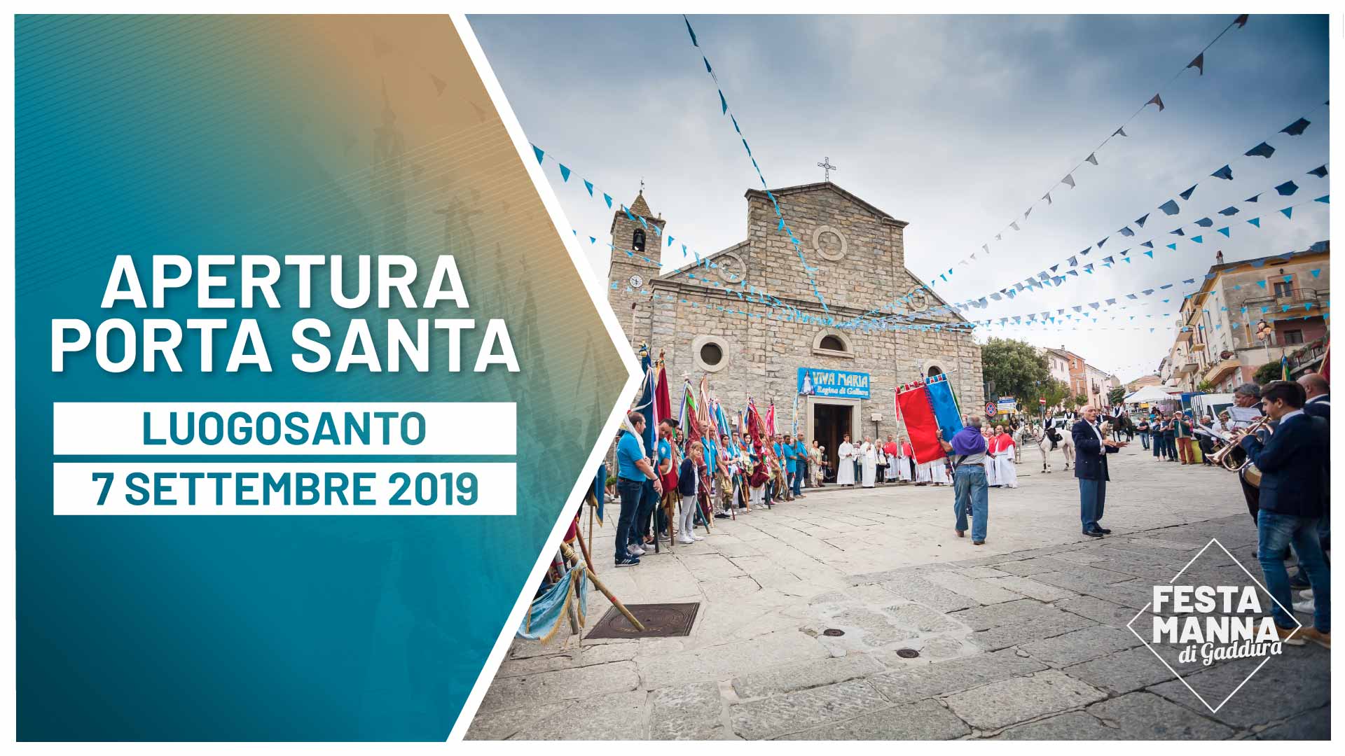 Vèsparu: Fèsta di li bandéri, apertura de la Puerta Santa | Festa Manna di Gaddura 2019