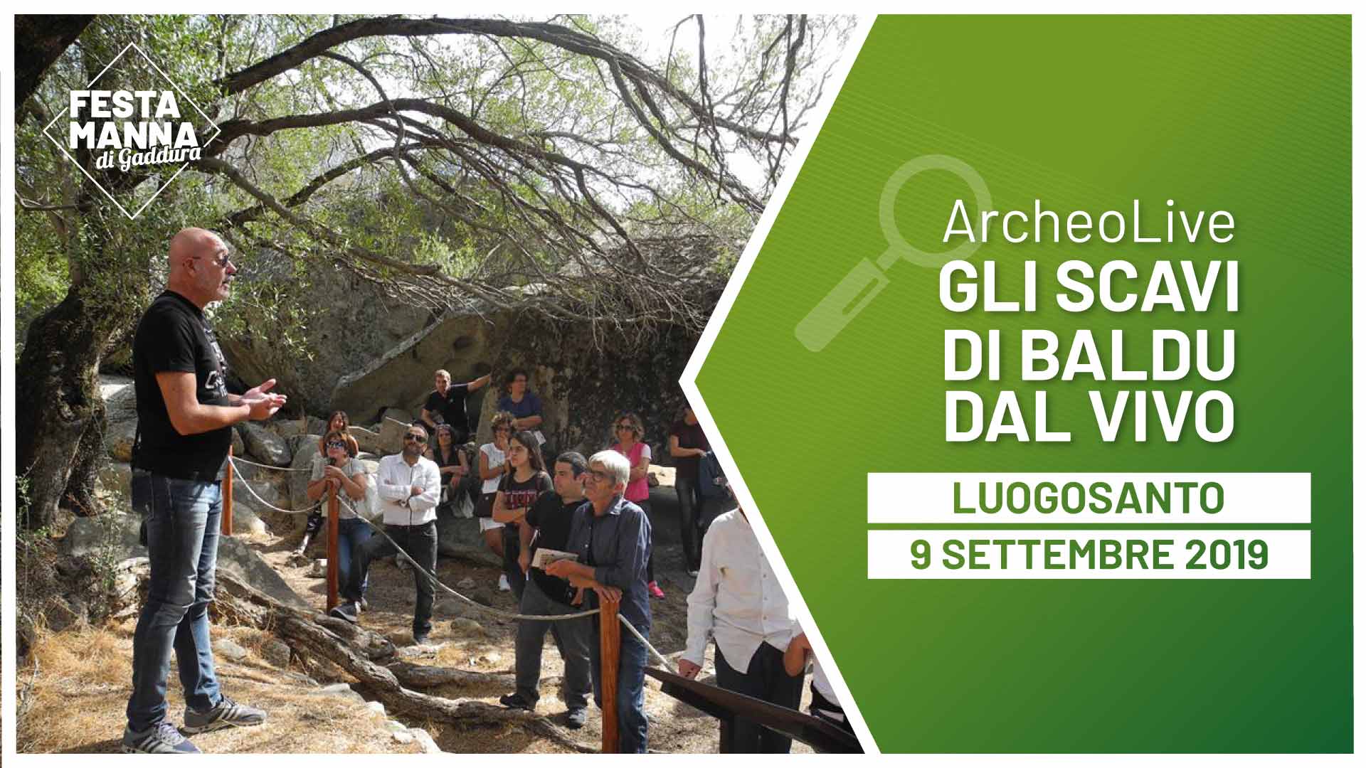 ArcheoLive. Visite guidée des fouilles archéologiques du palais Baldu | Festa Manna di Gaddura 2019