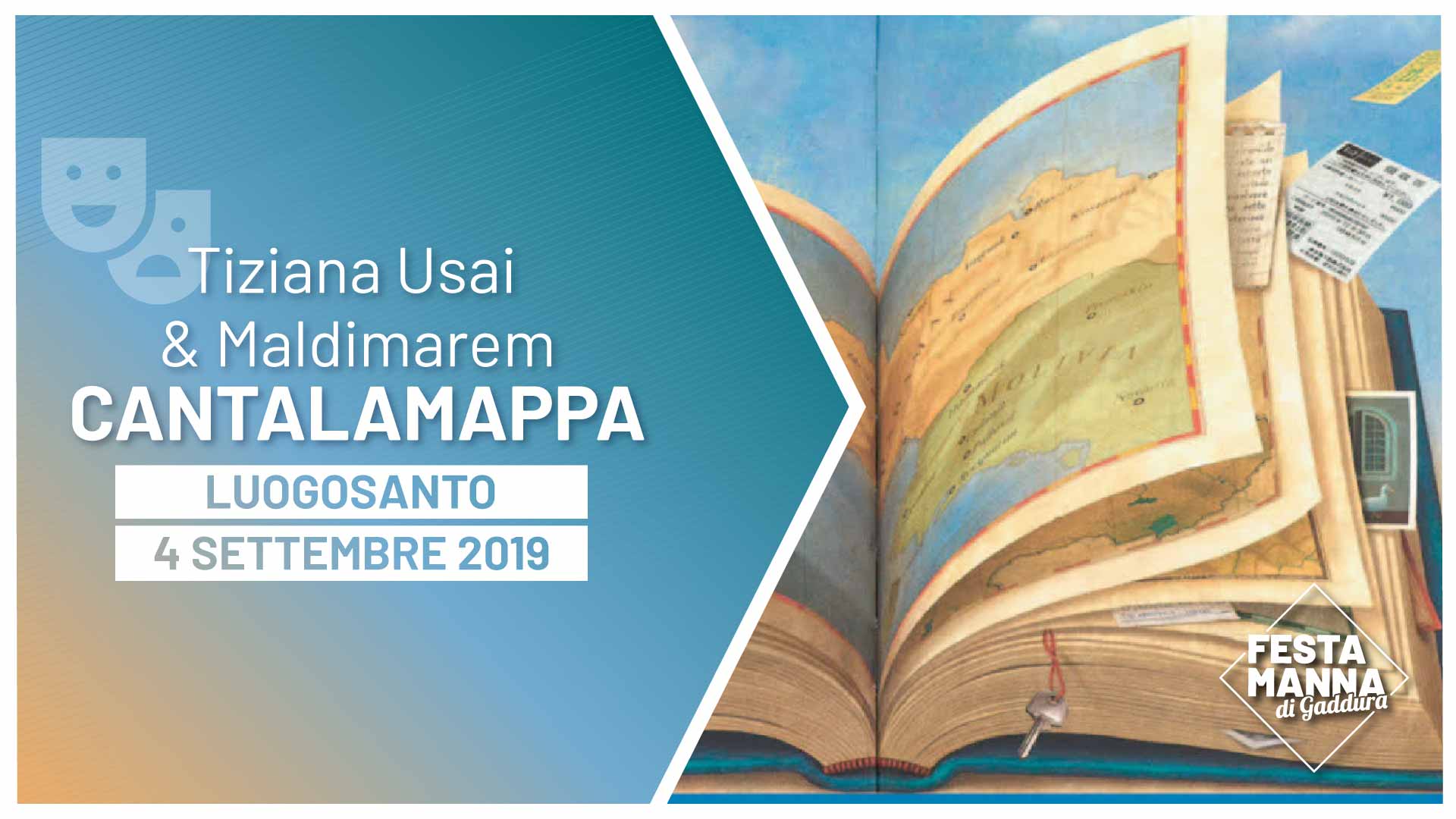 “Cantalamappa”, travel readings for children by Tiziana Usai and Maldimarem | Festa Manna di Gaddura 2019