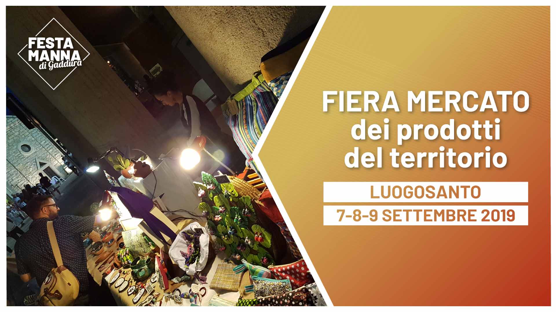 Mercado justo de productos agrícolas y artesanales | Festa Manna di Gaddura 2019